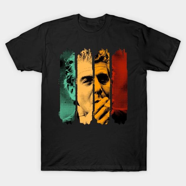 Retro Anthony Bourdain Vintage T-Shirt by Ubold